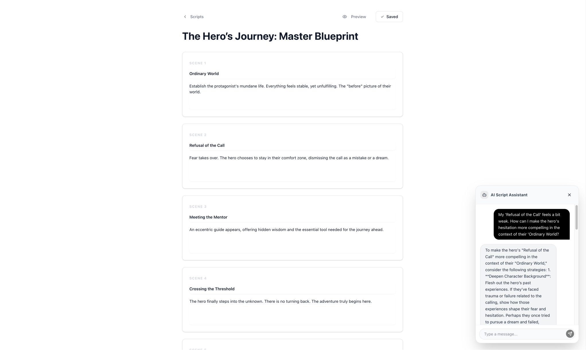 writechips editor interface